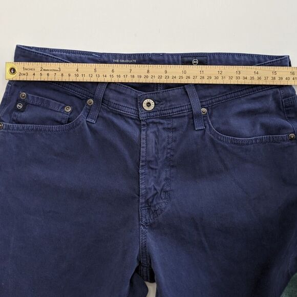 Adriano Goldschmied Men's The Graduate Tailored Leg Pants Blue Size 29 - Picture 9 of 11